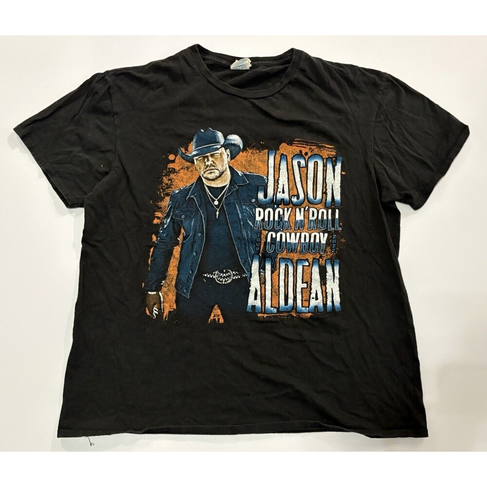 Jason Aldean Rock N Roll Concert Tour 2022 T Shirt Adult Large Country Music